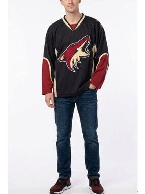 Arizona Coyotes Firstar Hockey Jersey #44 Caplis Small Black Red Beige Y2K